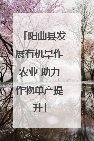 阳曲县发展有机旱作农业 助力作物单产提升