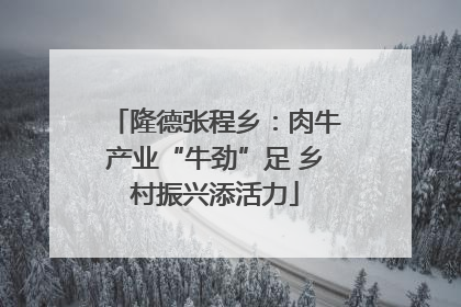 隆德张程乡：肉牛产业“牛劲”足 乡村振兴添活力