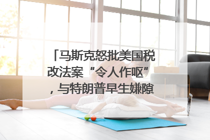 马斯克怒批美国税改法案“令人作呕”，与特朗普早生嫌隙？｜国际识局