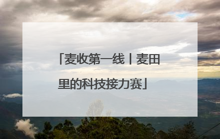 麦收第一线丨麦田里的科技接力赛