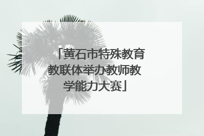 黄石市特殊教育教联体举办教师教学能力大赛