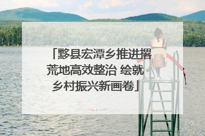 黟县宏潭乡推进撂荒地高效整治 绘就乡村振兴新画卷