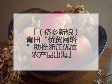 （侨乡新貌）青田“侨贸网络”助推浙江优质农产品出海