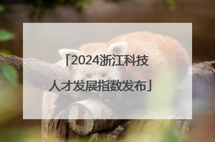 2024浙江科技人才发展指数发布