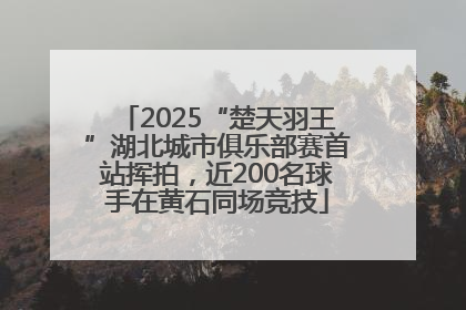 2025“楚天羽王”湖北城市俱乐部赛首站挥拍，近200名球手在黄石同场竞技