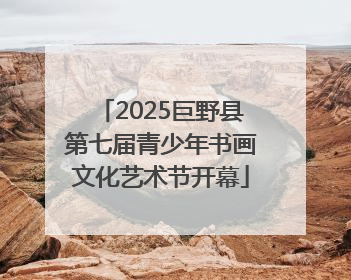 2025巨野县第七届青少年书画文化艺术节开幕