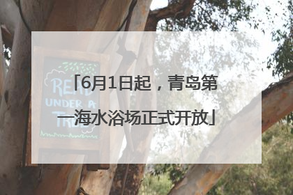 6月1日起，青岛第一海水浴场正式开放