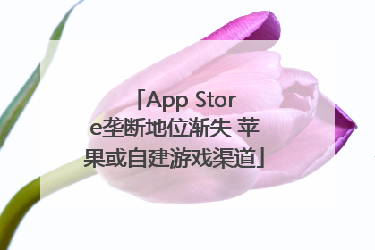 App Store垄断地位渐失 苹果或自建游戏渠道