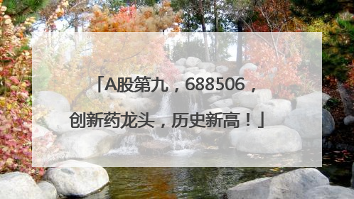 A股第九，688506，创新药龙头，历史新高！