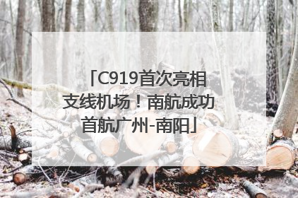 C919首次亮相支线机场！南航成功首航广州-南阳